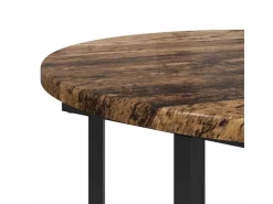 vidaXL Beistelltisch-Set mit Regal 2-Tlg Altes Holz und Schwarz 869718* Holzregale