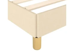 vidaXL Bettgestell Creme 200x200 cm Stoff Modell 31366788* Betten