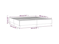vidaXL Bettgestell Creme 200x200 cm Stoff Modell 31366788* Betten