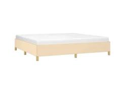 vidaXL Bettgestell Creme 200x200 cm Stoff Modell 31366788* Betten