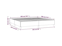 vidaXL Bettgestell Hellgrau 200x200 cm Samt Modell 21368964* Terraristik