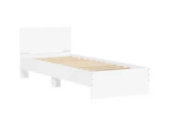 vidaXL Bettgestell mit Kopfteil 90x200 cm Holzwerkstoff 838624* Betten