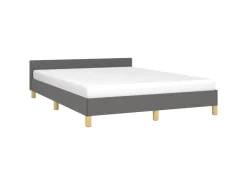 vidaXL Bettgestell mit Kopfteil Dunkelgrau 140x200 cm Stoff Modell 41400109* Betten