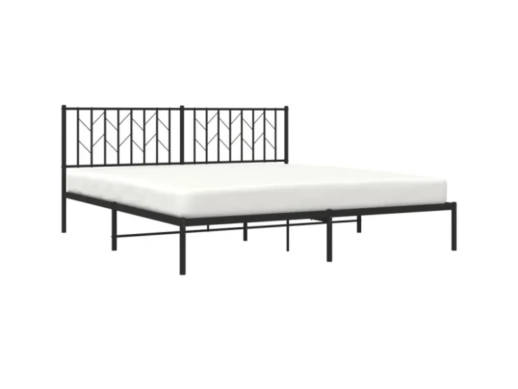 vidaXL Bettgestell mit Kopfteil Metall 180x200 cm 374441* Betten
