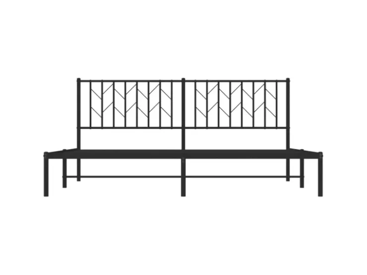vidaXL Bettgestell mit Kopfteil Metall 180x200 cm 374441* Betten