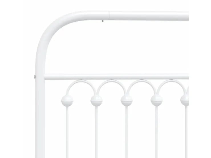 vidaXL Bettgestell mit Kopf- und Fußteil Metall 137x190 cm 376666