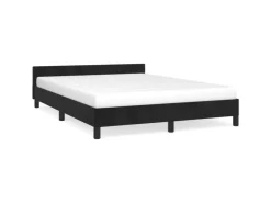 vidaXL Bettgestell mit Kopfteil Schwarz 140x200 cm Samt Modell 11398799* Betten