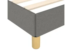 vidaXL Bettgestell mit Kopfteil Dunkelgrau 90x200 cm Stoff Modell 31399405* Betten