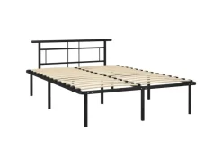 vidaXL Bettgestell Schwarz Metall 140x200 cm Modell 5651016* Betten