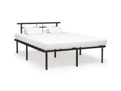 vidaXL Bettgestell Schwarz Metall 140x200 cm Modell 5651016* Betten