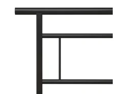 vidaXL Bettgestell Schwarz Metall 140x200 cm Modell 5651016* Betten