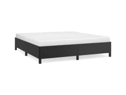 vidaXL Bettgestell Schwarz 180x200 cm Kunstleder1370092