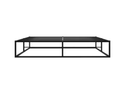 vidaXL Bettgestell Schwarz Metall 140x200 cm Modell 2650996* Betten