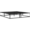 vidaXL Bettgestell Schwarz Metall 180x200 cm Modell 2650998* Betten