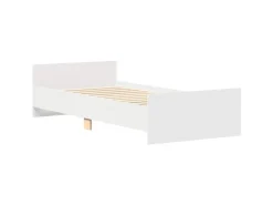 vidaXL Bettgestell Weiß 100x200 cm Holzwerkstoff 835932* Betten