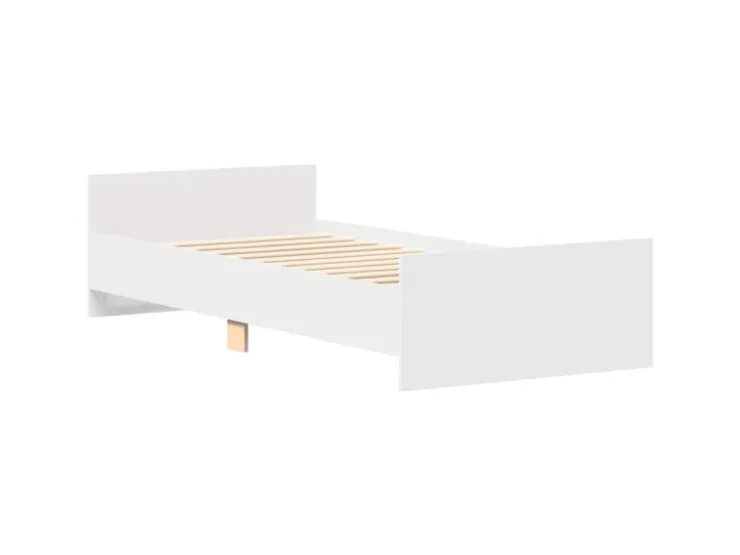 vidaXL Bettgestell Weiß 100x200 cm Holzwerkstoff 835932* Betten