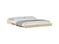 vidaXL Bettrahmen Braun 160 x 200 cm Massives Kiefernholz 873307