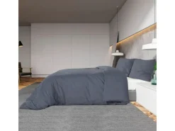 vidaXL Bettwäsche-Set 155x220 cm Leichte Mikrofaser 135943