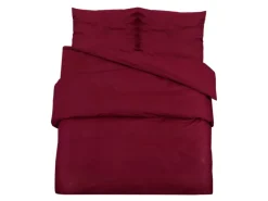 vidaXL Bettwäsche-Set Bordeaux 155x220 cm Leichte Mikrofaser 136039