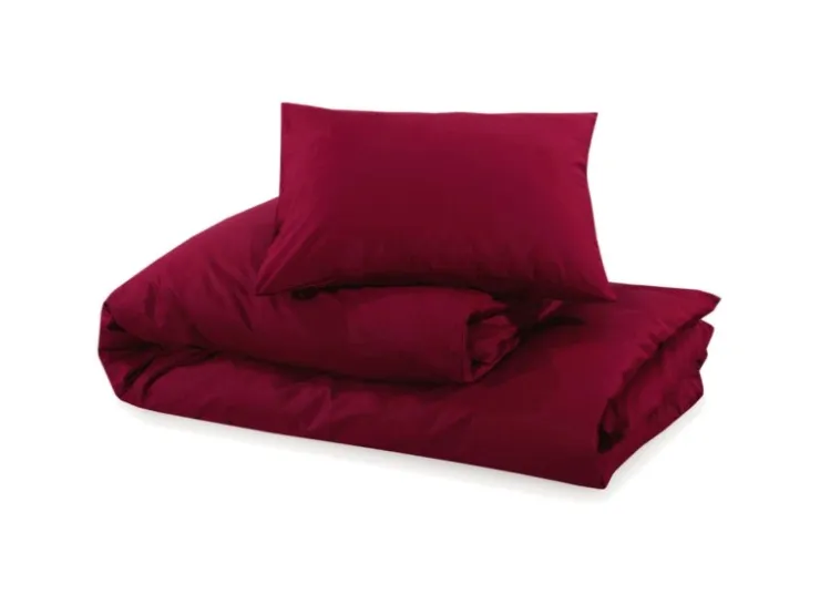 vidaXL Bettwäsche-Set Bordeaux 155x220 cm Leichte Mikrofaser 136039
