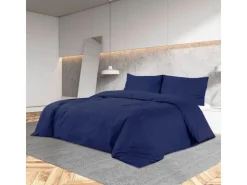 vidaXL Bettwäsche-Set Marine 220x240 cm Baumwolle 136147