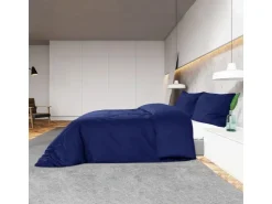vidaXL Bettwäsche-Set Marine 220x240 cm Baumwolle 136147