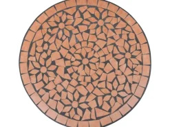 vidaXL Bistrotisch -Rot 60 cm Mosaik 41528* Mosaik