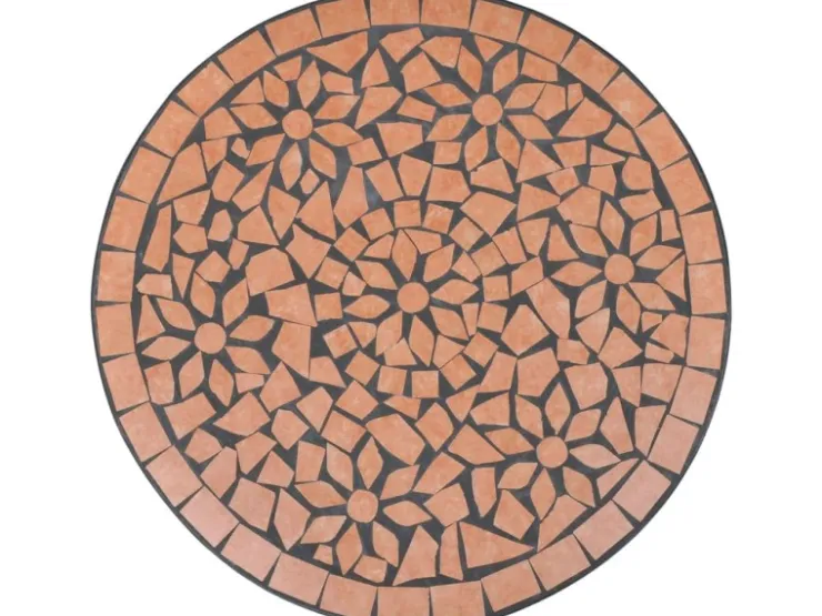 vidaXL Bistrotisch -Rot 60 cm Mosaik 41528* Mosaik