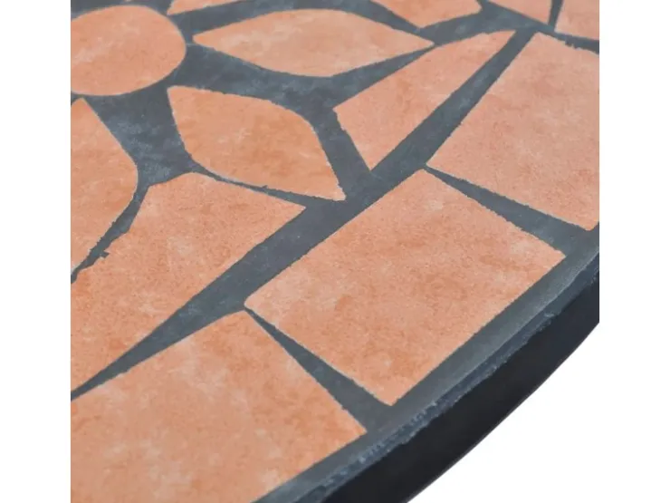 vidaXL Bistrotisch -Rot 60 cm Mosaik 41528* Mosaik