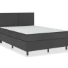 vidaXL Boxspring-Bettgestell Grau Stoff 160x200 cm621161