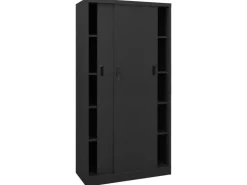 vidaXL Büroschrank mit Schiebetür Anthrazit 90x40x180 cm Stahl Modell 1* Aufbewahrung