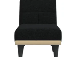 vidaXL Chaiselongue Schwarz Stoff Modell 3