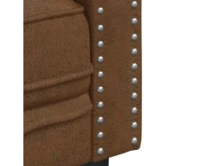vidaXL Chesterfield-Sessel Braun Kunstleder in Wildleder-Optik 2164395* Sessel