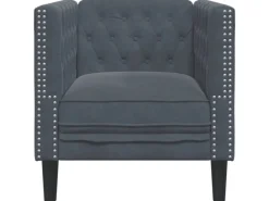 vidaXL Chesterfield-Sessel Dunkelgrau Samt 2146438* Sessel