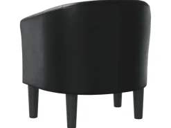 vidaXL Clubsessel Schwarz Kunstleder Modell 2* Sessel
