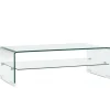 vidaXL Couchtisch Transparent 98×45×31 cm Hartglas 284745