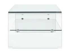 vidaXL Couchtisch Transparent 98×45×31 cm Hartglas 284745