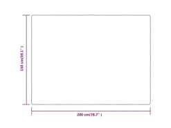 vidaXL Decke Creme 150x200 cm Polyester