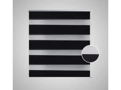 vidaXL Doppelrollo Seitenzug Duo Rollo 100 x 175 cm Schwarz* Rollos