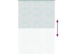 vidaXL Duschrollo 140x240 cm Blasenmuster 142868* Rollos