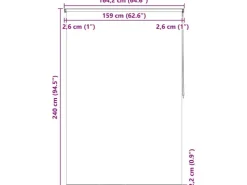 vidaXL Duschrollo 160x240 cm Seesternmuster 142863* Rollos