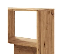 vidaXL Eck-Bücherregal 4 Etagen Artisan-Eiche 85x85x140 Holzwerkstoff