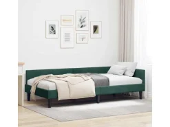 vidaXL Eckbettgestell mit Kopfteil 80 x 200 cm Stoff 42016136