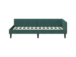 vidaXL Eckbettgestell mit Kopfteil 80 x 200 cm Stoff 42016136