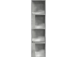 vidaXL Eckregal Betongrau 33x33x132 cm Holzwerkstoff