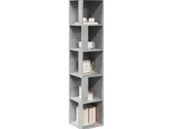 vidaXL Eckregal Betongrau 33x33x164,5 cm Holzwerkstoff