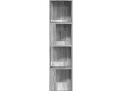 vidaXL Eckregal Grau Sonoma 33x33x132 cm Holzwerkstoff