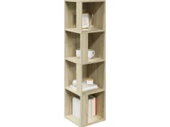 vidaXL Eckregal Sonoma-Eiche 33x33x132 cm Holzwerkstoff* Bücherregale|Eckregale