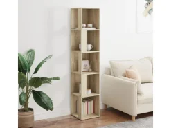 vidaXL Eckregal Sonoma-Eiche 33x33x164,5 cm Holzwerkstoff