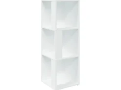vidaXL Eckregal Weiß 33x33x100 cm Holzwerkstoff* Bücherregale|Eckregale